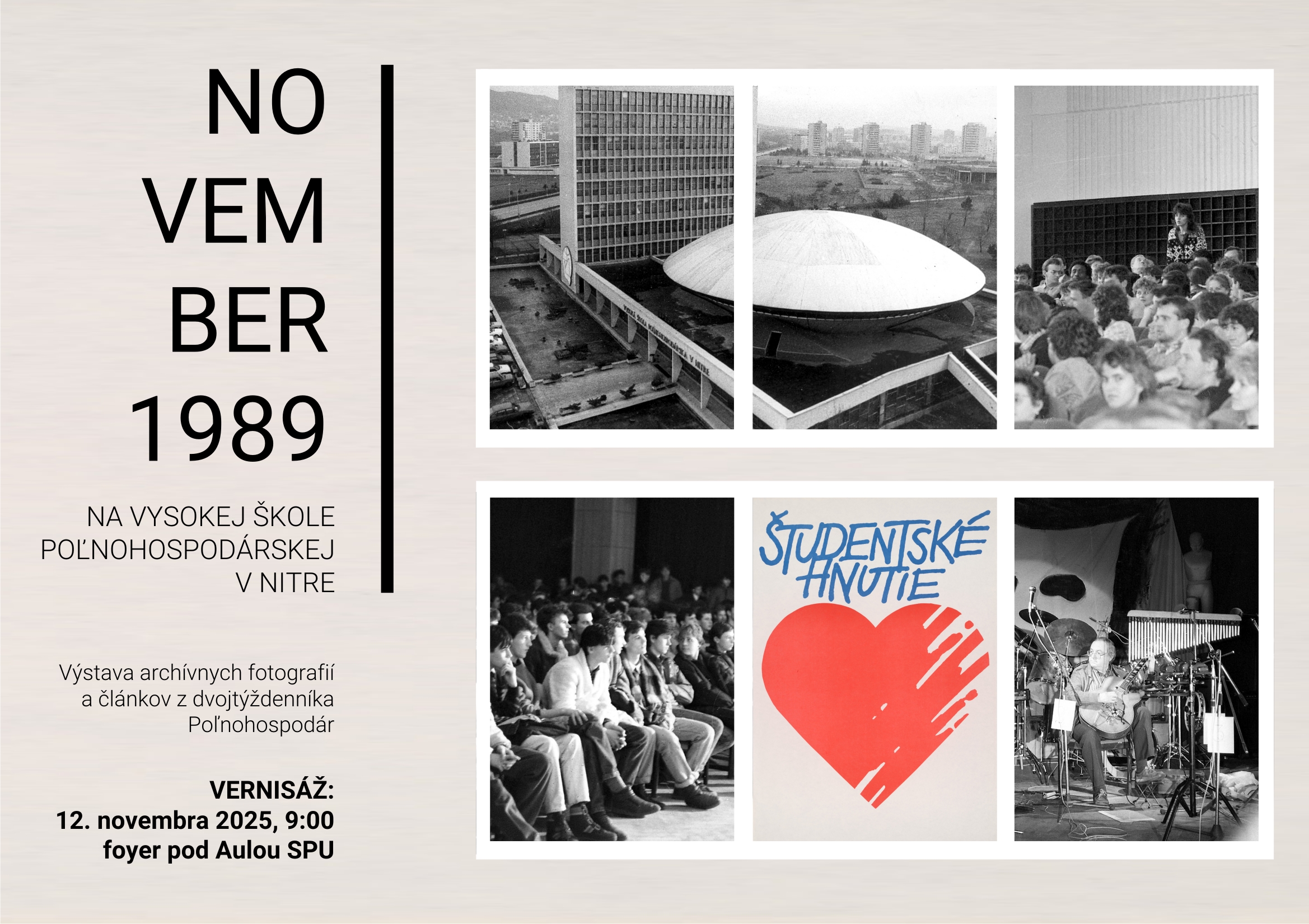 SPU si uctí 17. november výstavou aj rektorským voľnom